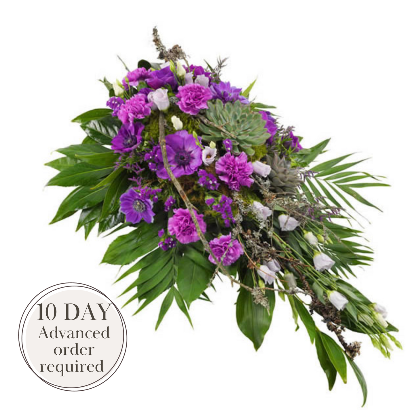 Violet Remembrance - Casket Spray