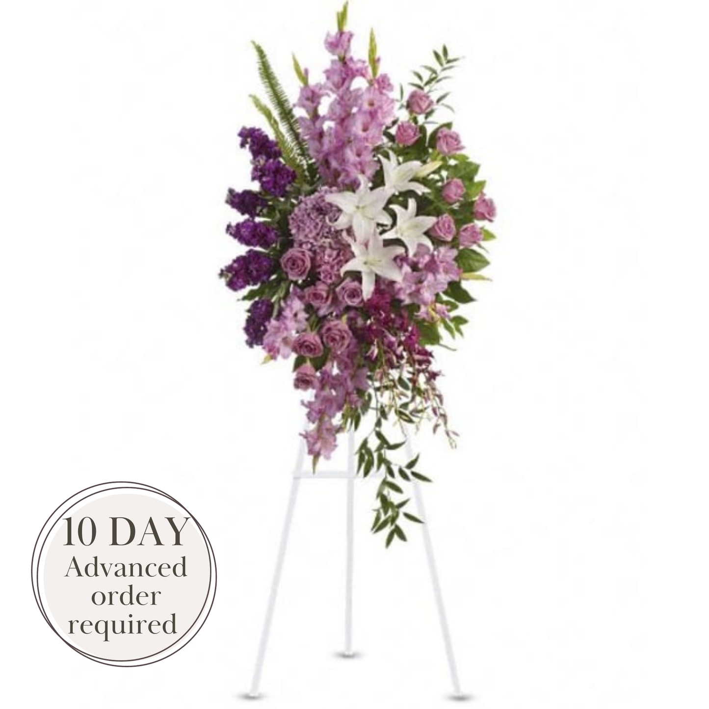 Violet Remembrance - Standing spray