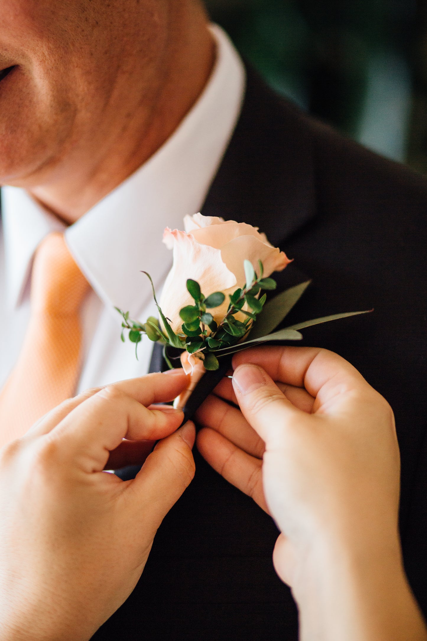 Blush Romance - Boutonniere