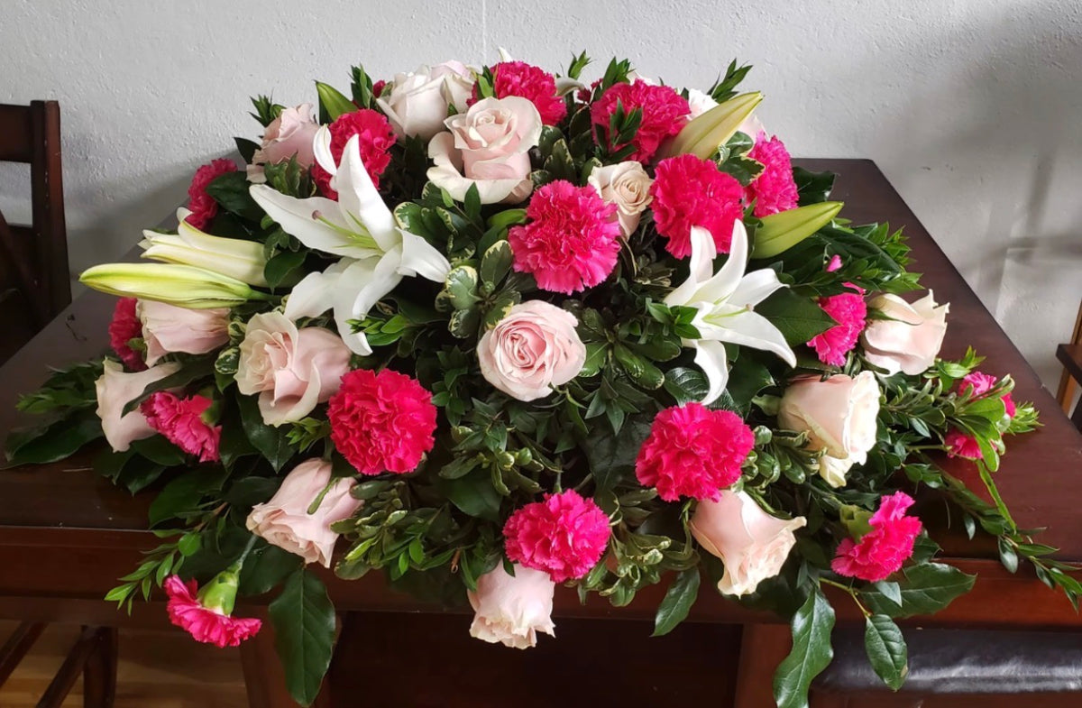 Pretty in Pink - Casket Spray