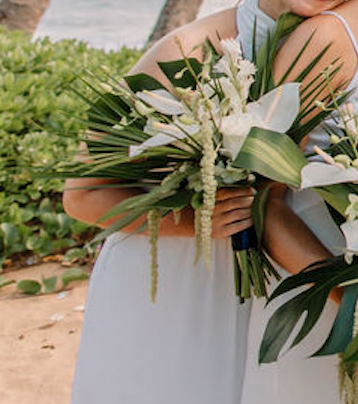 Hawaiian Goddess - Bridesmaid and Flower Girl Bouquet