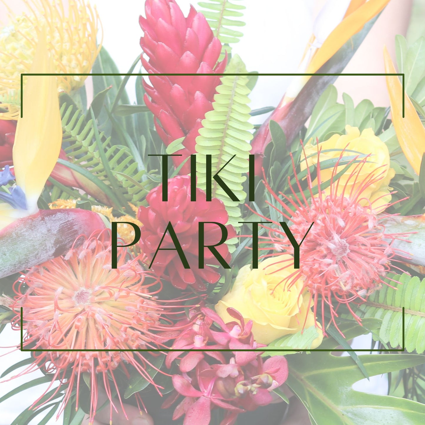 Tiki Party - Round Table Decor