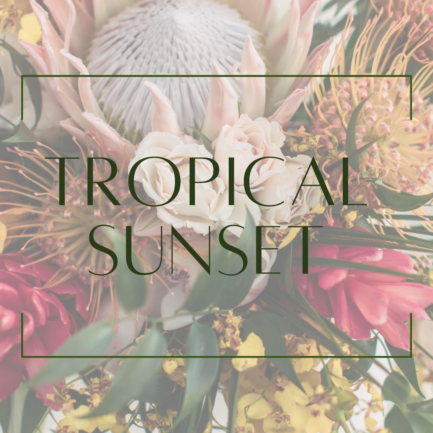 Tropical Sunset - Flower Garland Circle