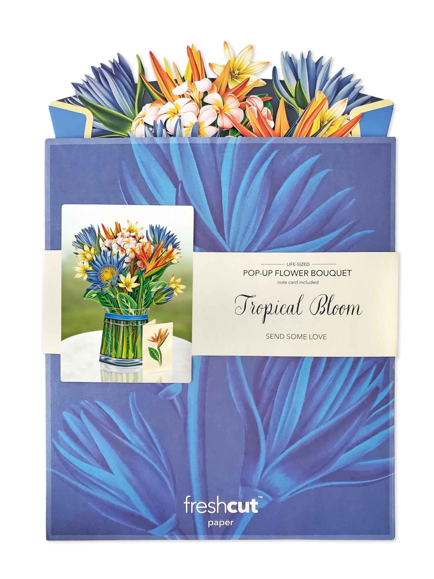 Tropical Blooms Pop Up Card