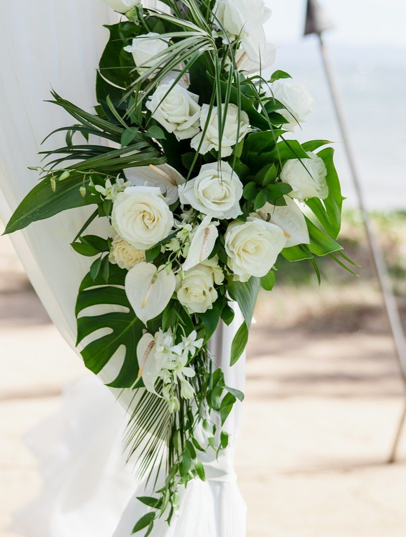 Sands of Love - Arch Arrangements - Fernhouse Flowers Maui