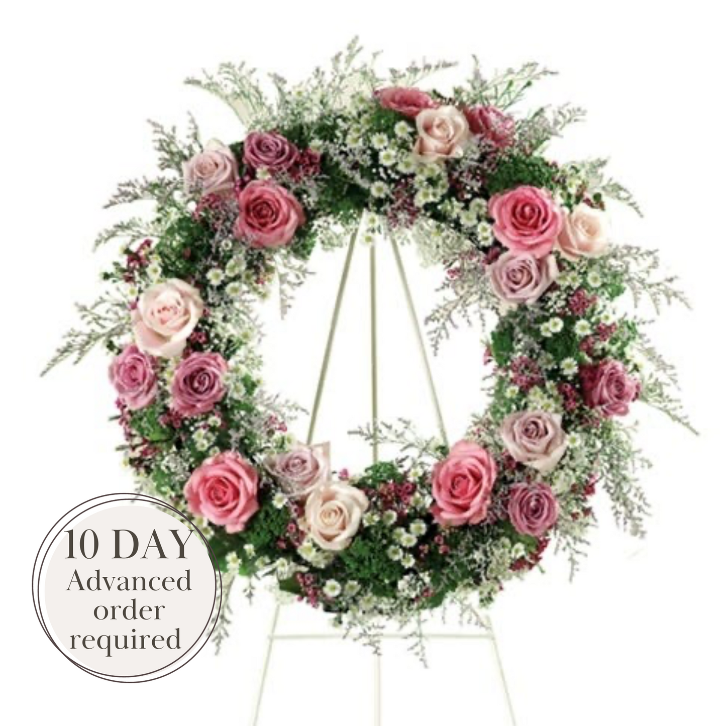 Pretty in Pink - Standing Wreath