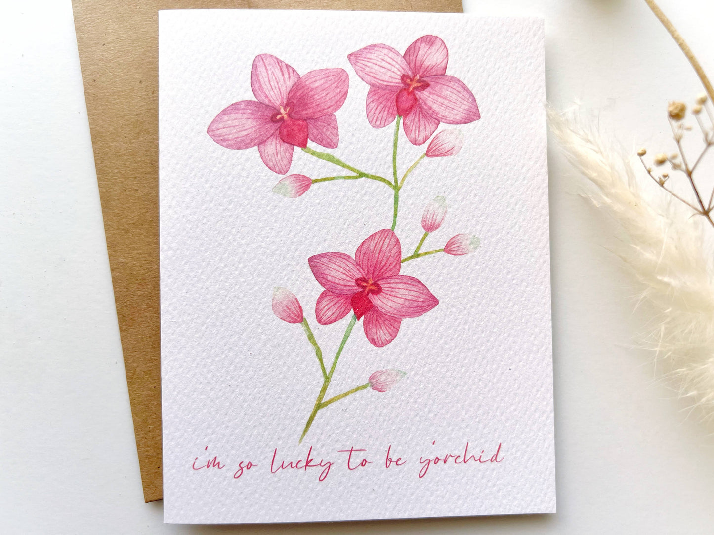 Y'Orchid Mother's Card | Watercolor | Pink | Floral