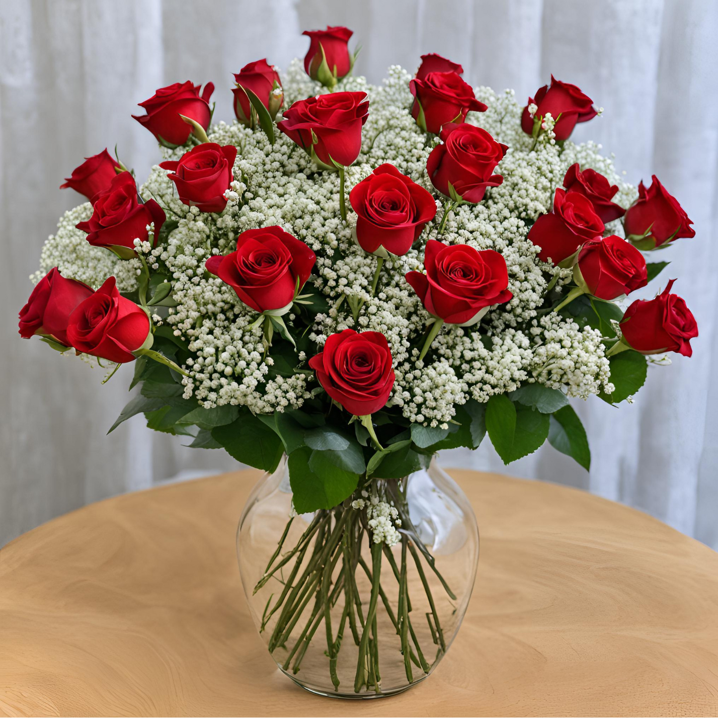 Two Dozen Rose Arrangement Valentines