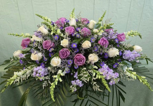 Violet Remembrance - Casket Spray