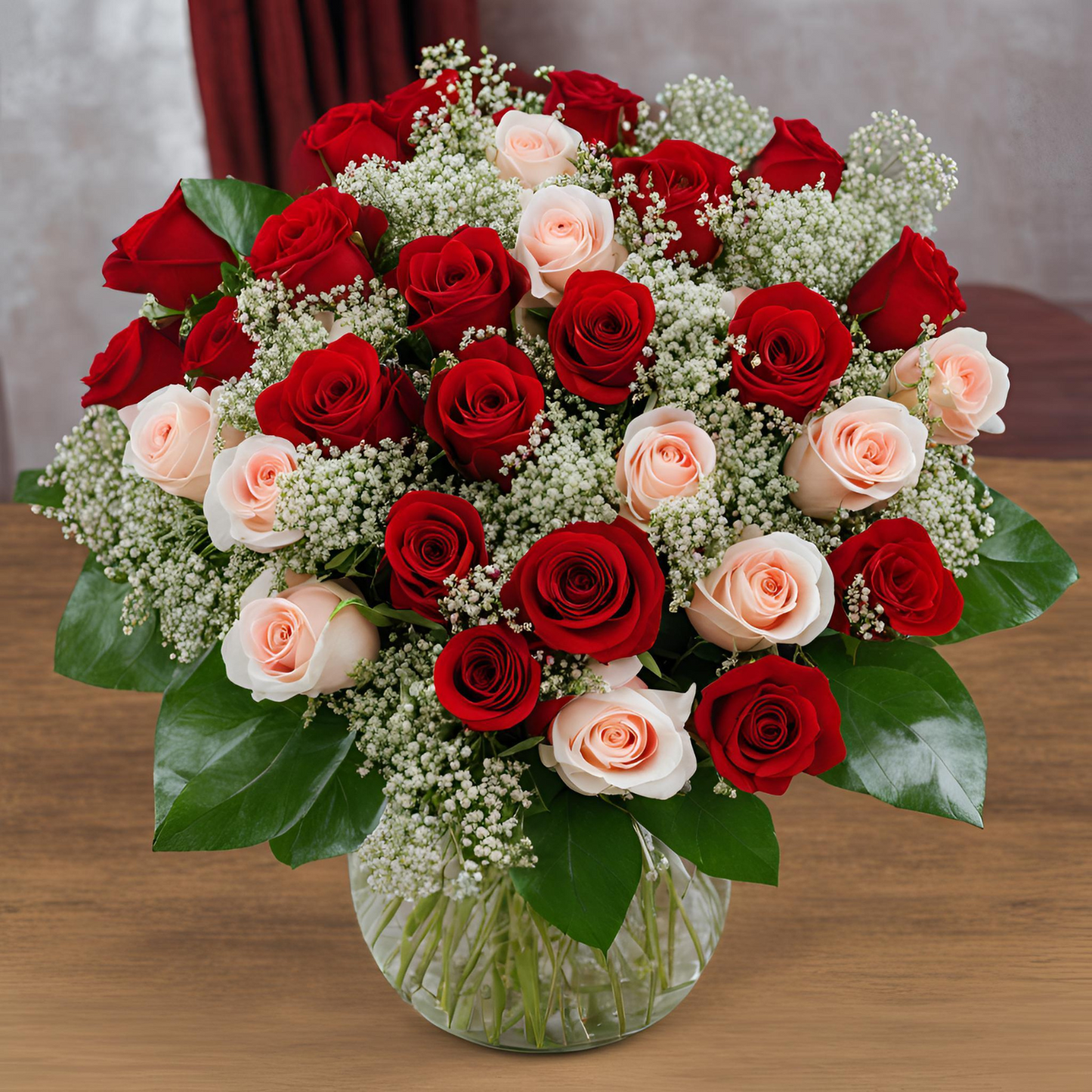 Two Dozen Rose Arrangement Valentines