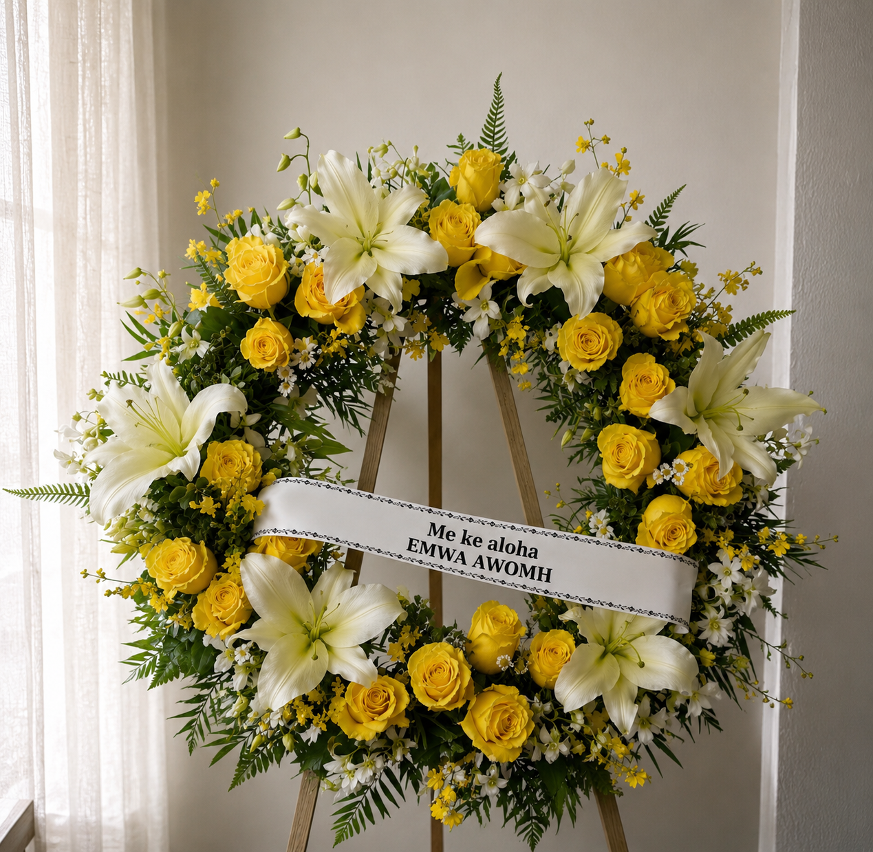 Sunrise Remembrance - Standing wreath