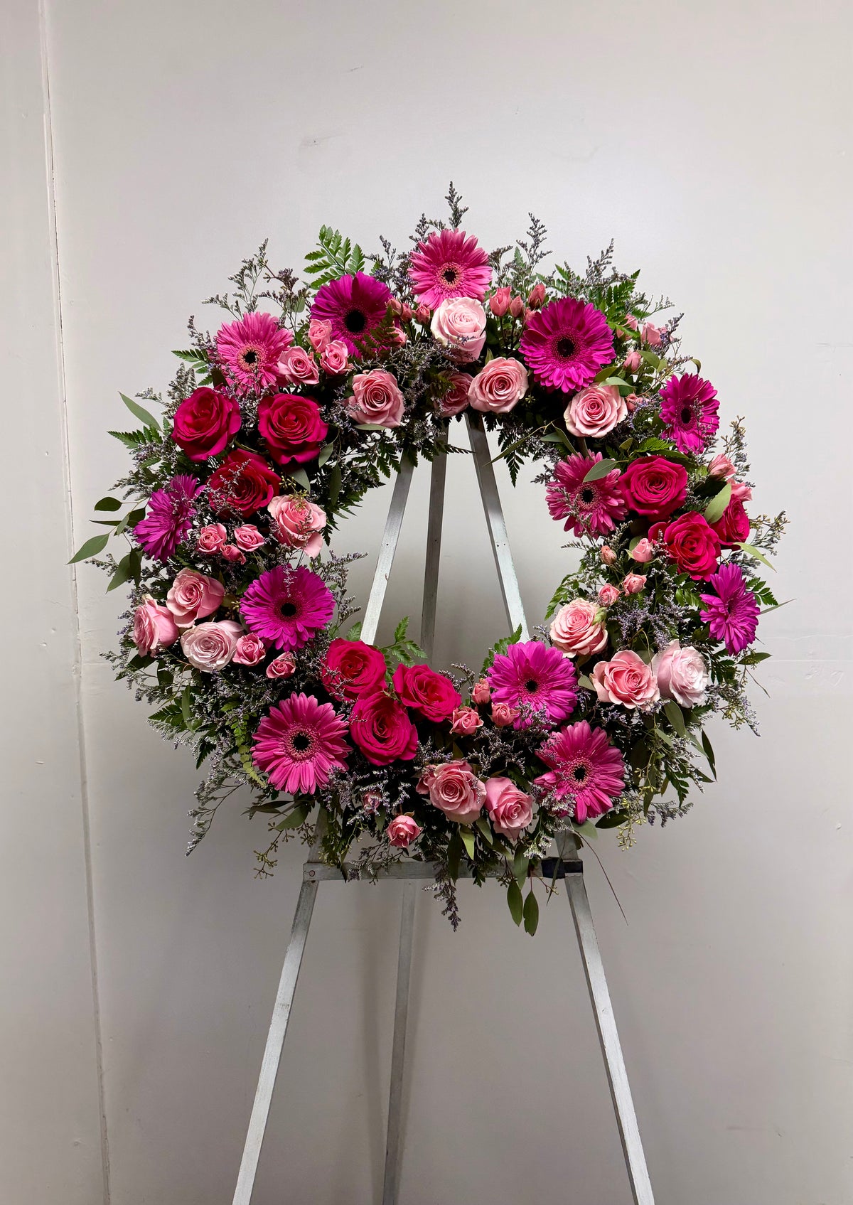 Pretty in Pink - Standing Wreath
