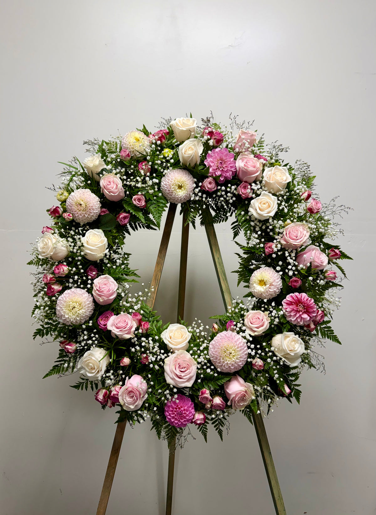 Pretty in Pink - Standing Wreath