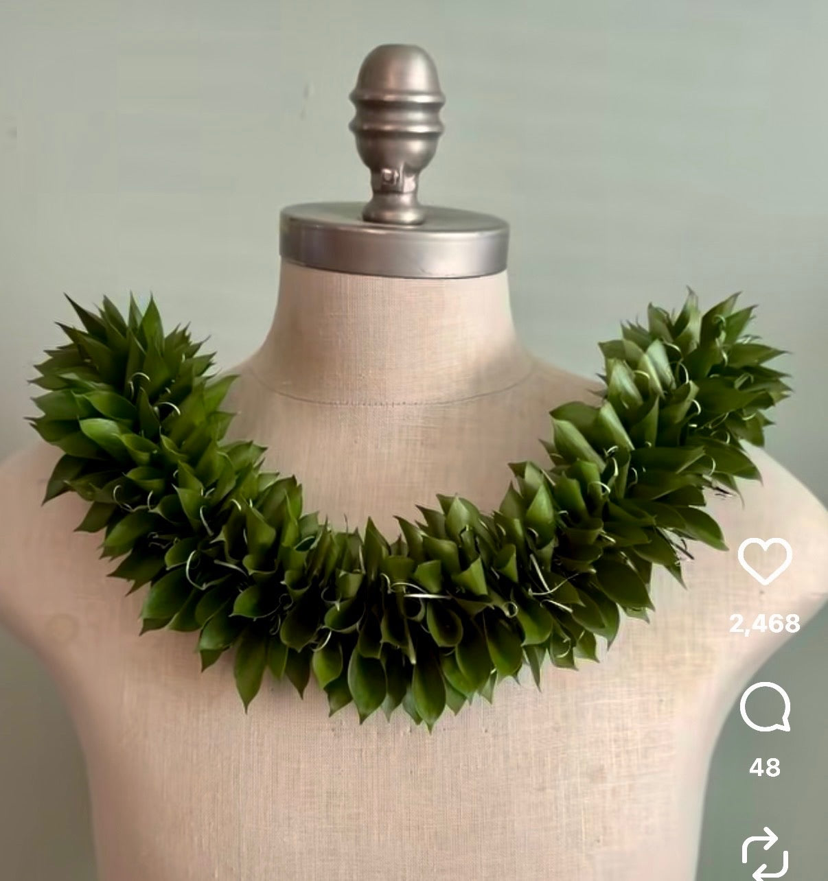 Ti Leaf Maile Style Lei