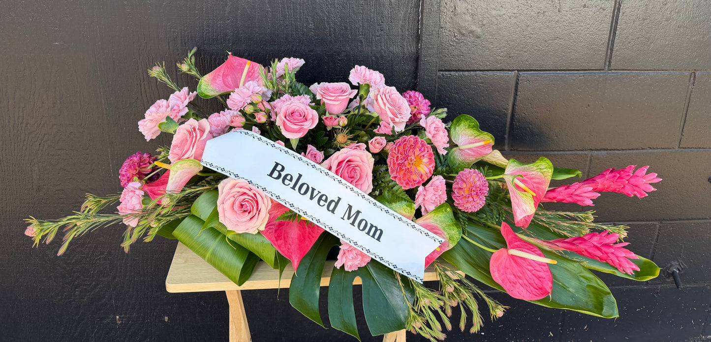 Pretty in Pink - Casket Spray