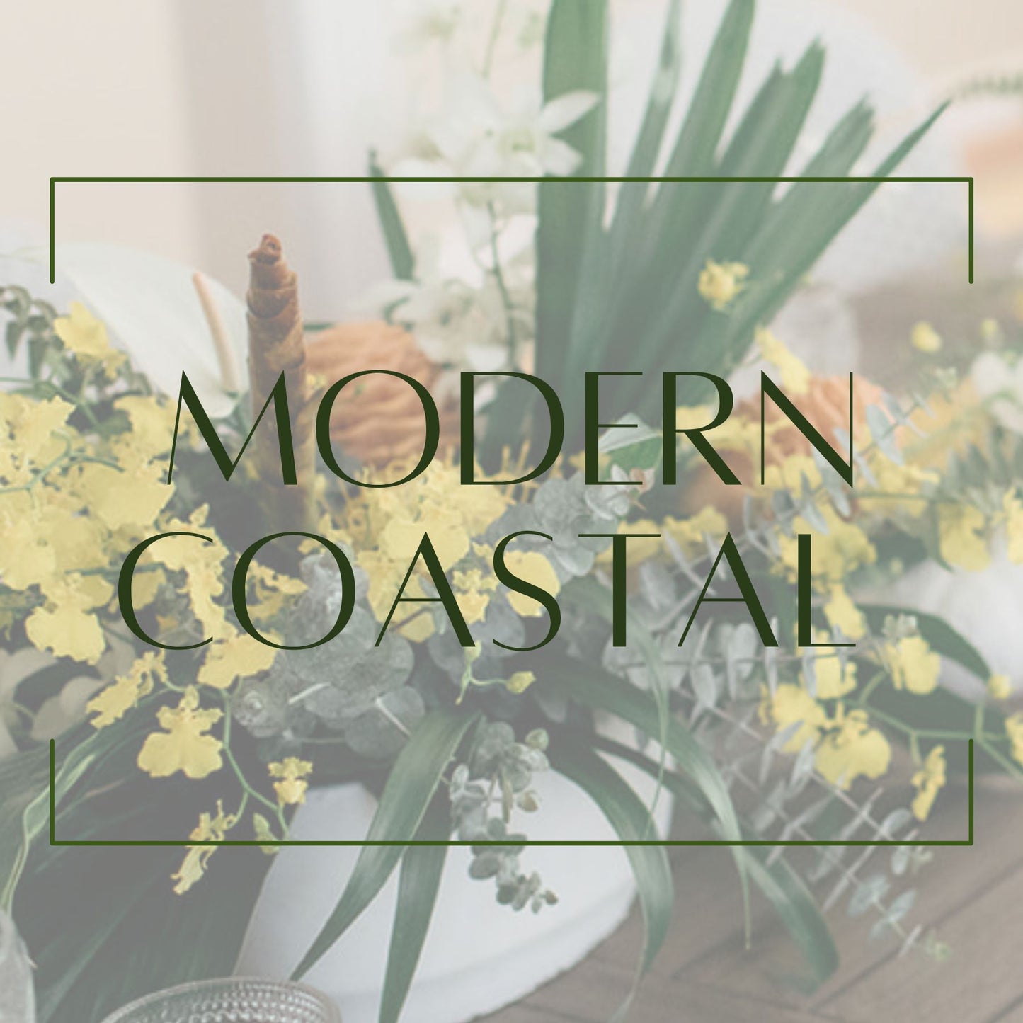 Modern Coastal - Round Table Decor