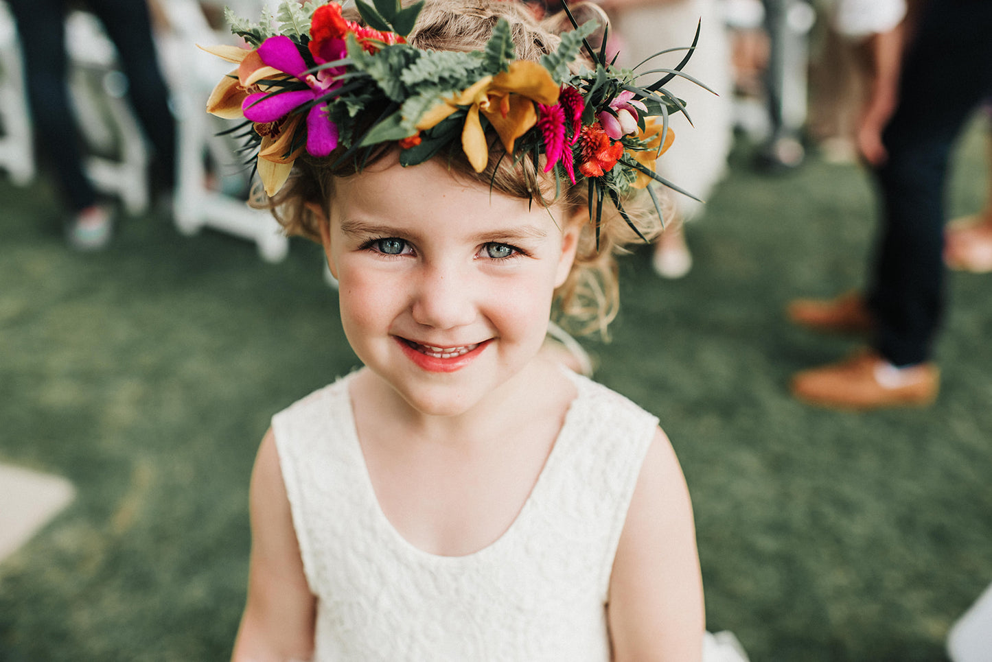 Dreaming of Paradise - Child Flower Crown - Fernhouse Flowers Maui