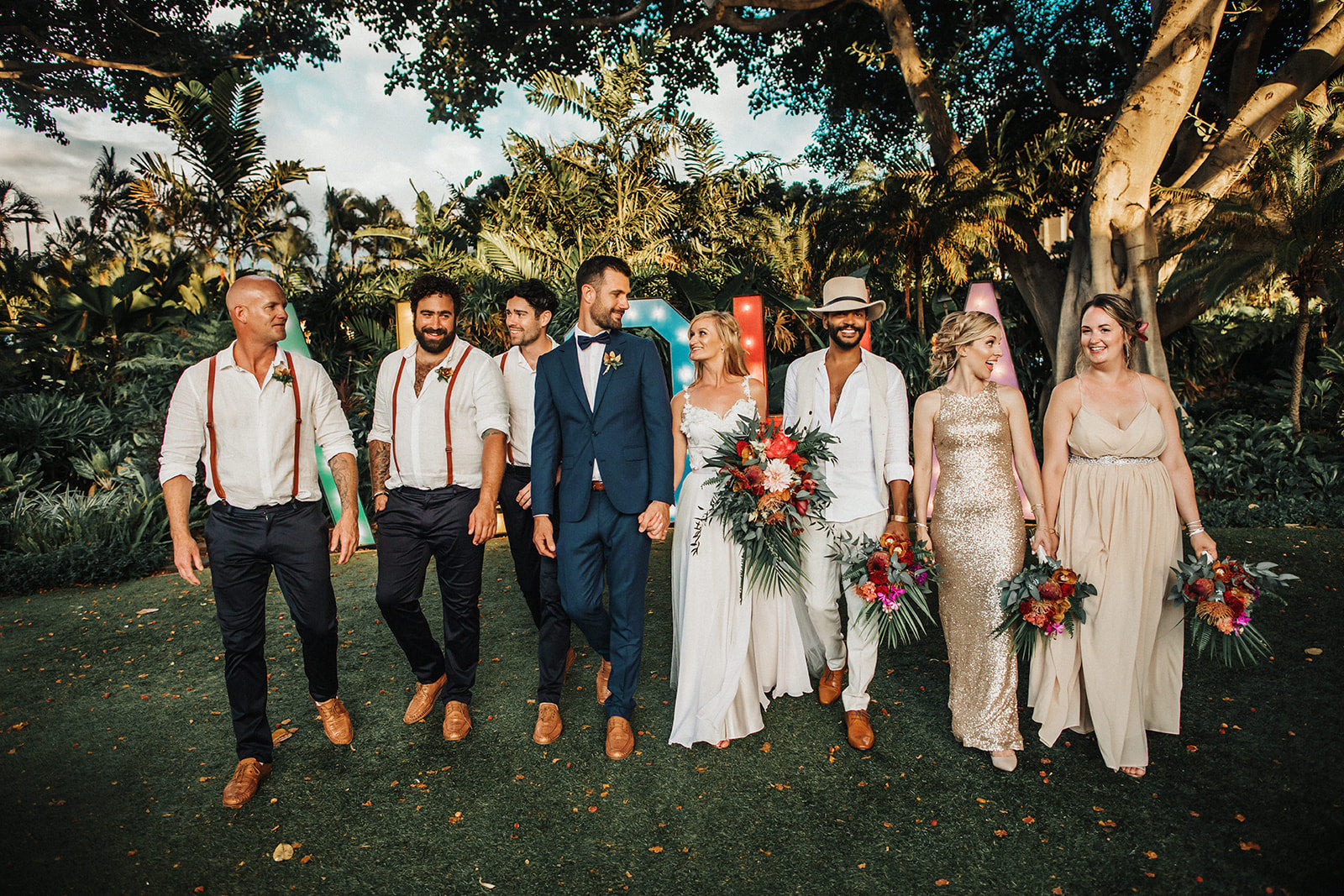 Modern Sweetheart - Bridal Bouquet - Fernhouse Flowers Maui