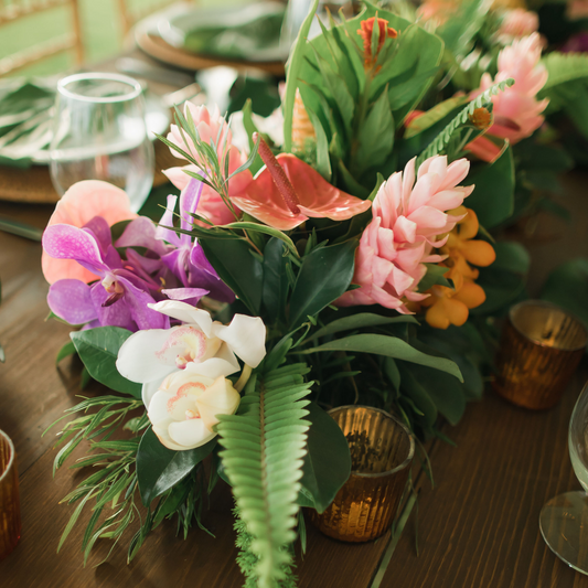 Island Eternal - Long Table Decor - Fernhouse Flowers Maui