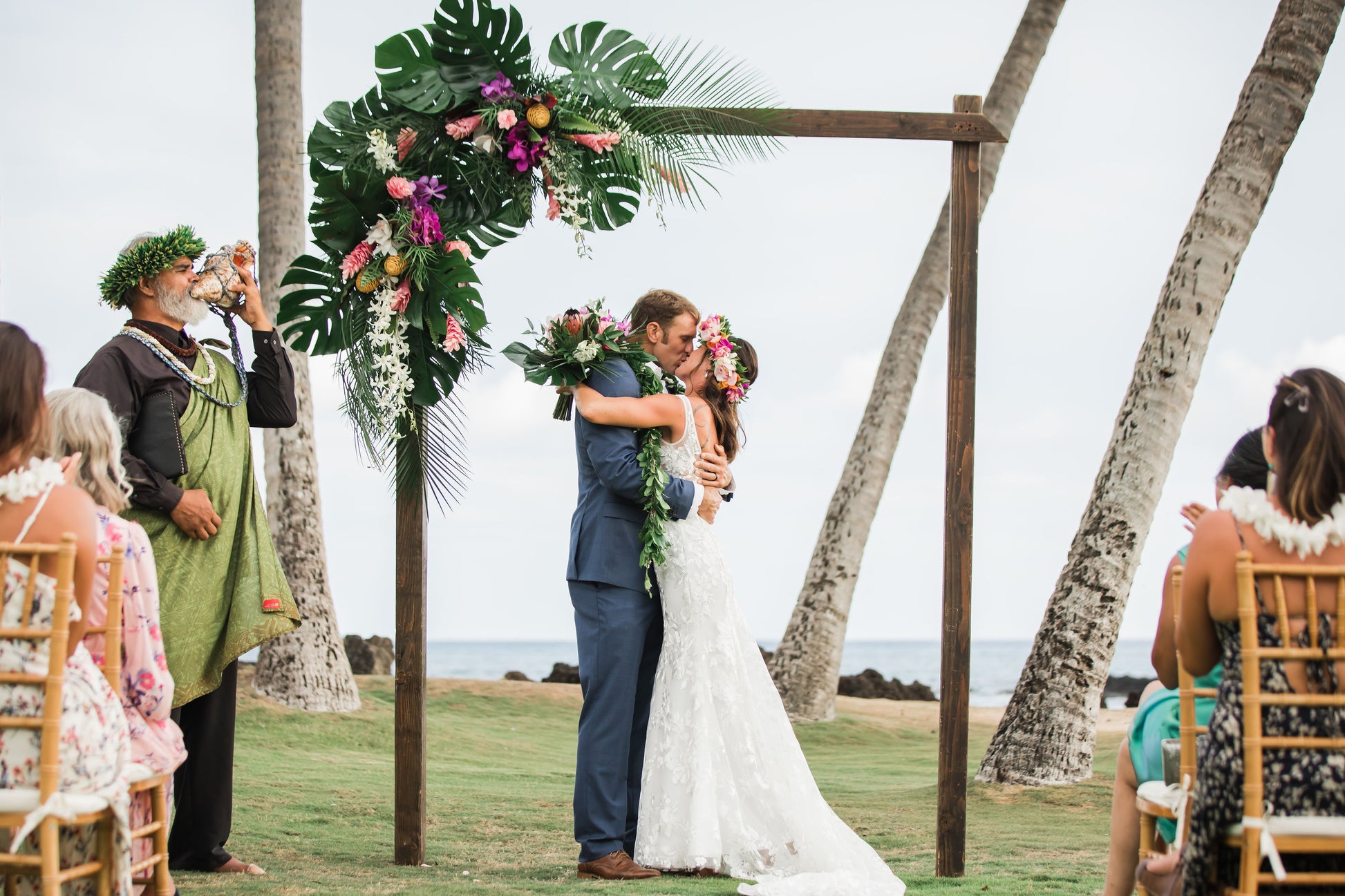 Tropical Vibrance - Arch Arrangements - Fernhouse Flowers Maui