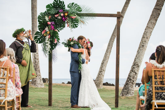 Tropical Vibrance - Arch Arrangements - Fernhouse Flowers Maui
