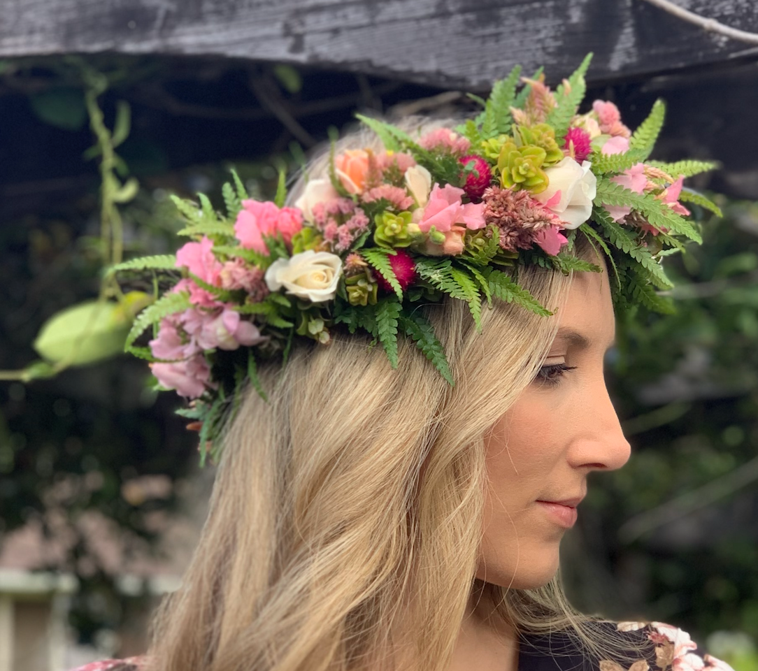 Love of My Life - Flower Crown - Fernhouse Flowers Maui