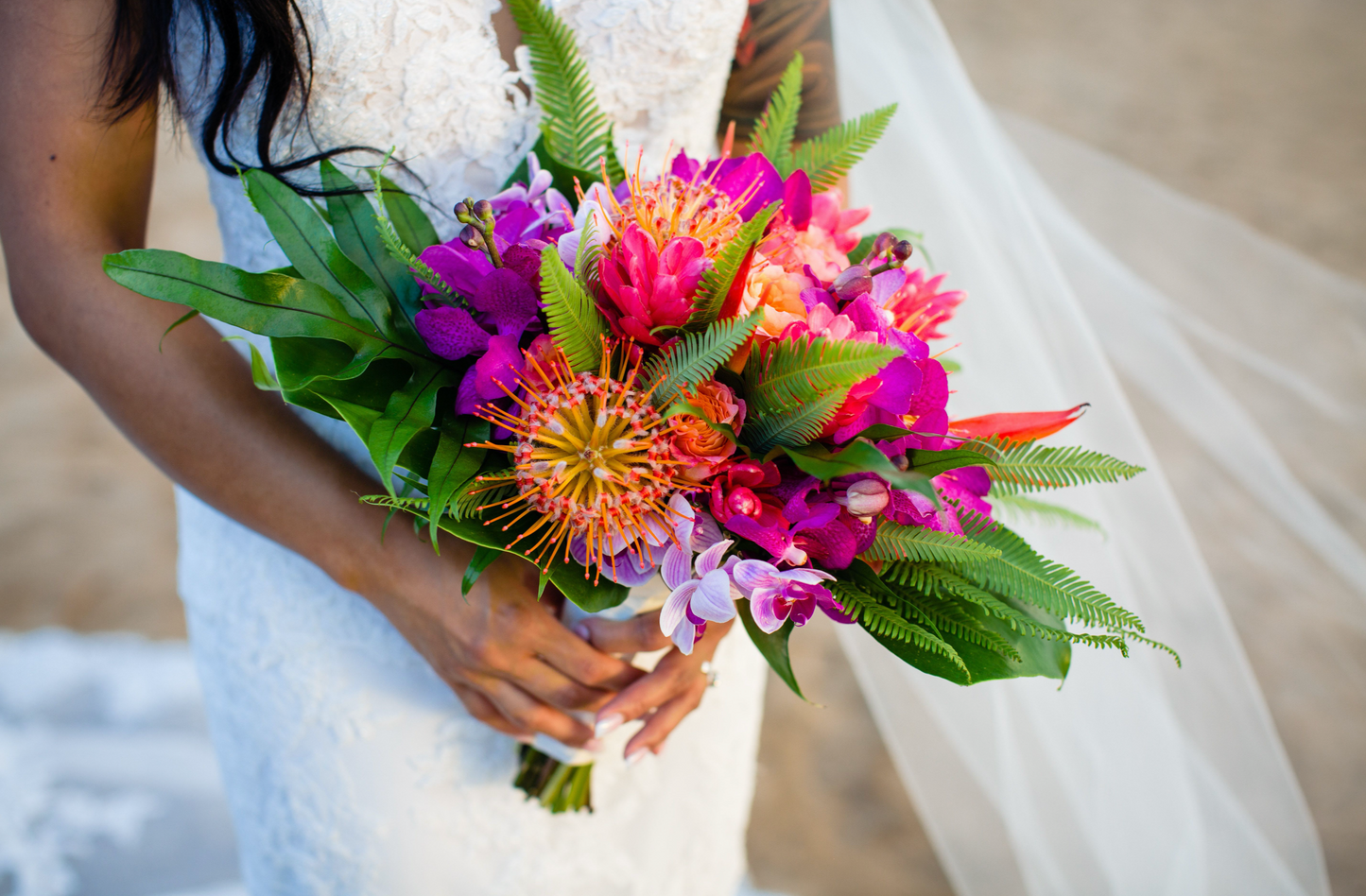 Dreaming of Paradise - Bridal Bouquet - Fernhouse Flowers Maui