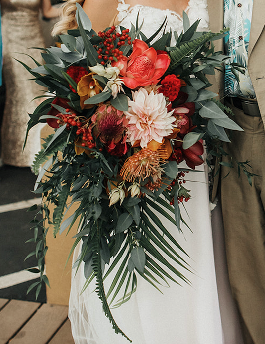 Modern Sweetheart - Bridal Bouquet - Fernhouse Flowers Maui