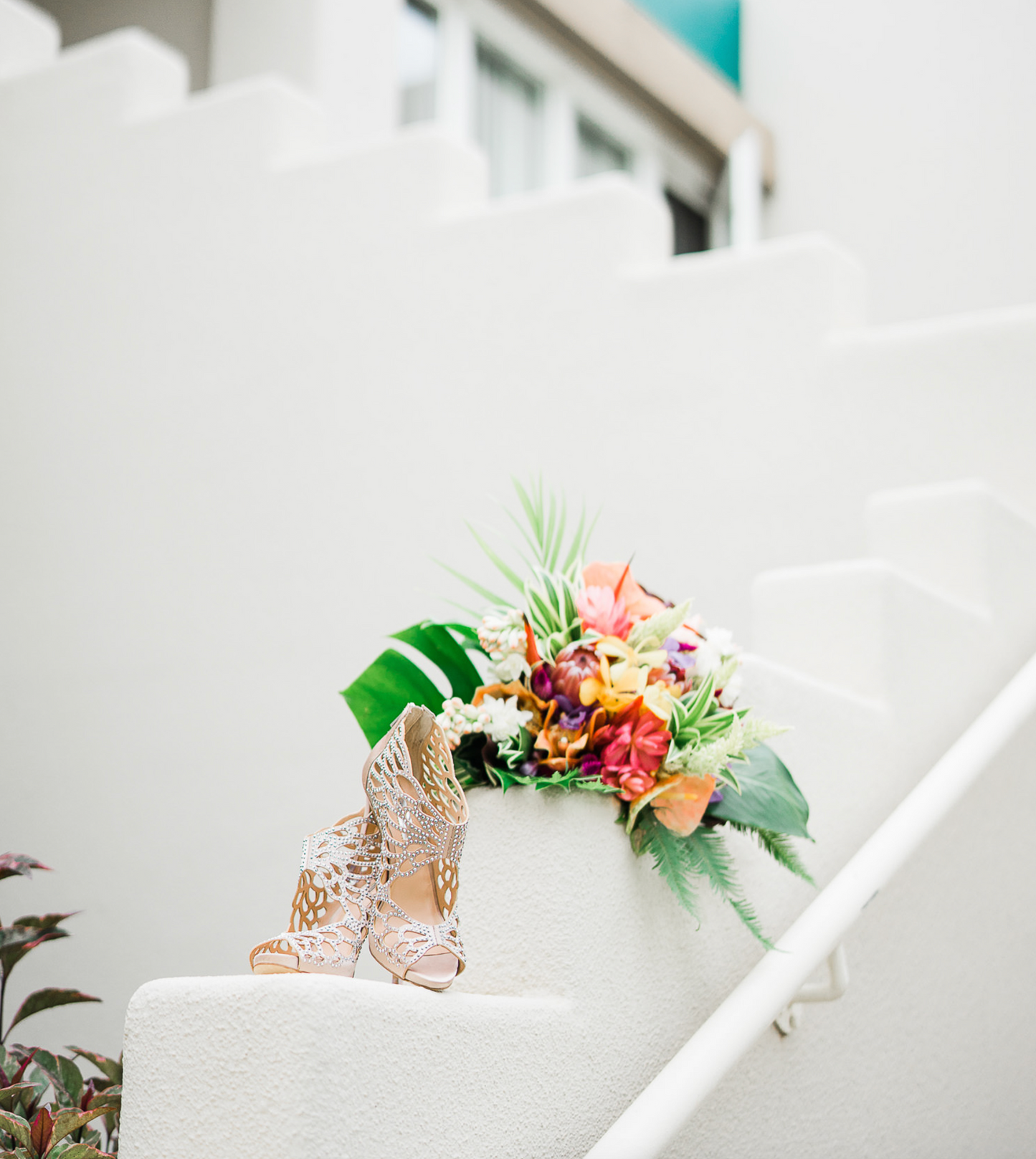 Tropical Vibrance - Bridal Bouquet - Fernhouse Flowers Maui